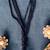 Vintage Seed Bead & Pearl Tassel Necklace Dangle Earrings Set 9 thumbnail