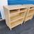 (2) blonde birch wood console dresser media cabinet 7 thumbnail