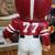 Vintage Atlantic Mold Red & White Football Player Statue 2 thumbnail