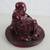 Buddha Sitting Laughing Happy Good Luck Fortune Heavy Red Resin Statue 6 thumbnail