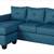 Blue PHELPS Sofa/Chaise 2 thumbnail