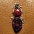 Indian Garnet and Dichroic Pendant 1 thumbnail