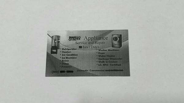 Appliance Repai r East Bay Stove Heating Refriger 1