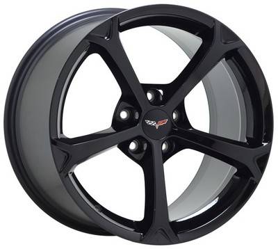 Two Sets of Black Corvette Grand Sport Wheels 1