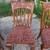 Set of 6 Ornate Heavy Dining Room Chairs 6 thumbnail