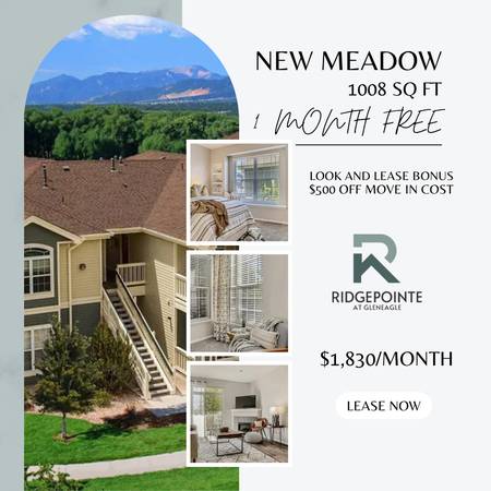 $1,830 / 2br - 1008ft2 - 2-Bedroom – New Meadow Floor Plan | $1,830/month | Move-in Rea (Colorado Springs)63687101412481120