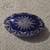 Vintage Bohemian Cobalt Blue Cut Crystal Dish, 5.25x3.25", Heavy 500g 2 thumbnail