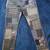 Unique patchwork patterned pants with a mix of geometric and floral prints in ol 2 thumbnail