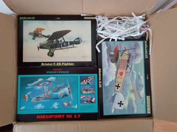 Eduard Profipack 1/48 scale WW1 fighter aircraft model kits 1
