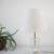 Vintage 1980s crystal and brass table lamp by Victoria Hagan 1 thumbnail