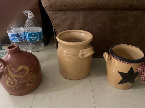 Clay Pittery Jugs and Stoneware Crocks 1