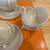 7 Cream colored glass soup bowls 4 thumbnail