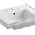 Kohler K-2757-8-0 Tresham 24" Pedestal Bathroom Sink  8" Centers White 1 thumbnail