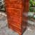 Vintage solid maple gel stained 5 drawer dresser 3 thumbnail