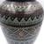 Antique Clay Black Handpainted ceramic Vase Large 10 thumbnail
