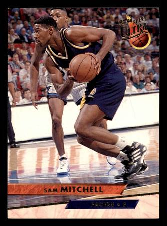 1993-94 Fleer Ultra #82 Sam Mitchell Indiana Pacers Basketball Card 1