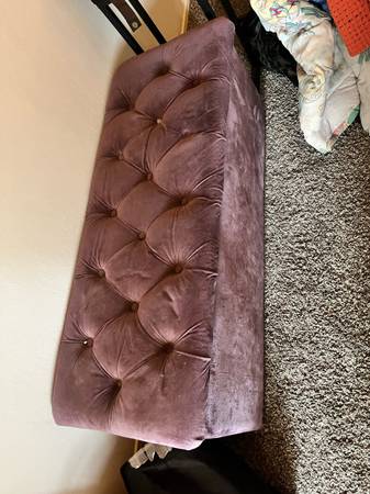 Purple storage bench 1