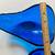 Heavy art glass cobalt blue bowl set 6 thumbnail