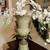 Porcelain Ormolu Urn Vase Centerpiece Green Floral Design Brass Mounte 3 thumbnail