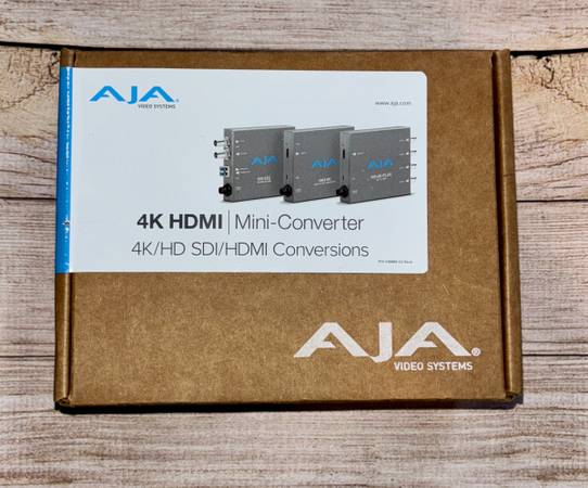 AJA HI5-12G-R0 Hi5-12G 12G-SDI to HDMI 2.0 Mini-Converter NIB 1