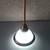 Pendant Light 6.5” Frosted Glass Shade (7.5” Trim) - Adjustable Height 3 thumbnail