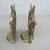 Pair Solid Brass Nautical Ship's Wheel Bookends 6 3/4" Tall 8 thumbnail