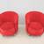 Contemporary Martin Brattrud Kinsale Red Barrel Lounge Chairs, a Pair 12 thumbnail