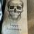 CREEPY SKULL HALLOWEEN SERVING PLATTER $25 BLK/SILVER & 32 MATCHING DI 3 thumbnail