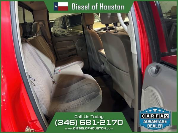 2005 Dodge Ram 2500 SLT 4X4 5.9L CUMMINS DIESEL 4X4 - $37,995 (DIESEL OF HOUSTON)63613744679809123