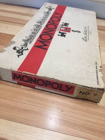 Monopoly vintage n.º 9 de Parker Brothers Inc, juego de mesa - $55 (Bay View)63471070730883122