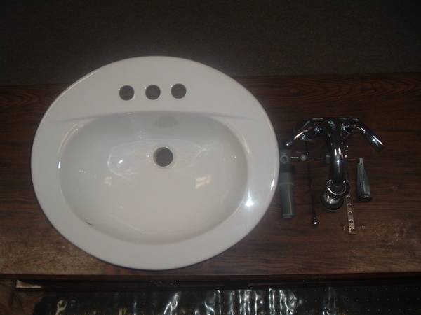 20 x 17 inch bath sink and faucet 1