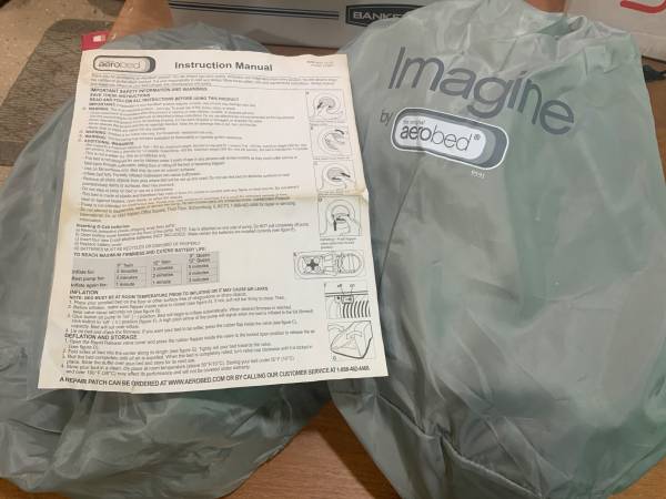 Air Mattress By Aerobed Imagine 9” Twin Auto Inflates 1
