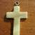 Vintage Hand-Painted Floral Bone Cross Pendant 3 thumbnail