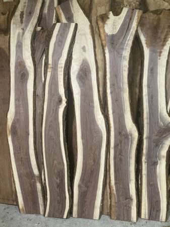 Black Walnut Live Edge Slabs - Planed Smooth 1
