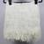 White Satin Sleeveless Top with Fringed Feather Skirt Set S 4 thumbnail