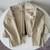 Harley-Davidson Women's Tan Leather Jacket - Size Large 13 thumbnail