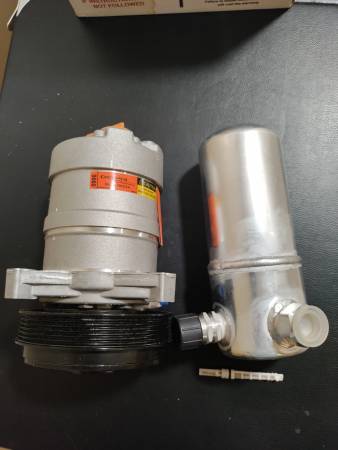 NOS AC compressor 13-2596N and receiver drier 04-2463 1