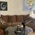 Brown love seat and couch 2 thumbnail