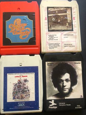 20 x 8 track tapes - Creedence, Boston, Chicago, Robin Williams, Fifth - $19 (petaluma)63471477282817121