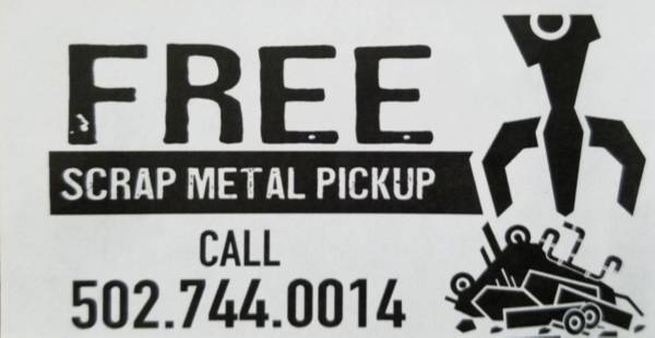 Free scrap metal pickup. 1