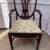 Pair of antique mahogany shield back arm chairs 2 thumbnail