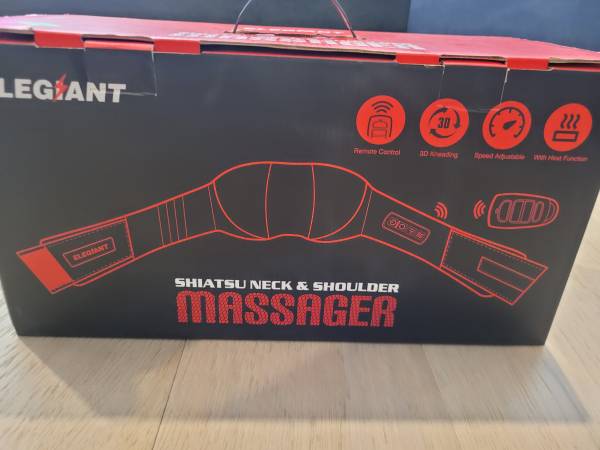 Head and neck shiatsu massager with heating 1
