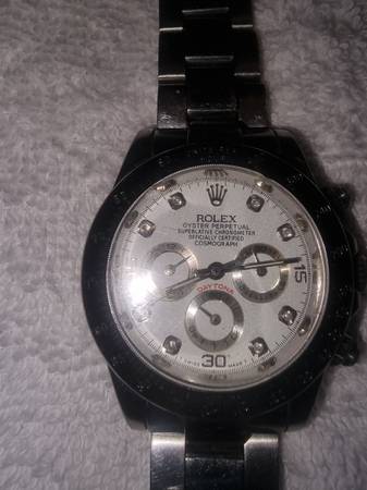 Used none working diamond winner daytona rolex watch 1