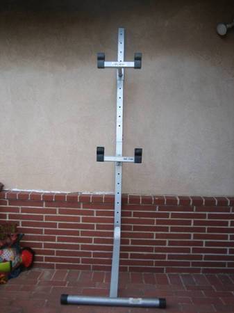 Lifegear Heavy Duty Universal Leaning Gravity Adjustable Bike Rack Stand 1