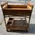 Vintage Thatch Bar Cart Roller Cart 5 thumbnail