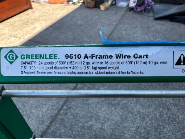 Carrito de alambre Greenlee - $40 (Black Diamond)63471462108929121