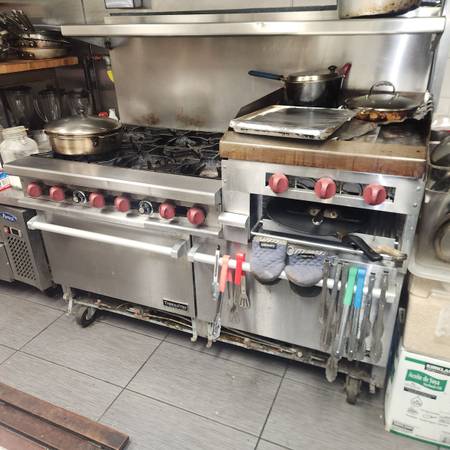 THERMATek combo 6 BURNER RANGE, DOUBLE OVEN GRILL, AND SALAMANDER 1