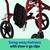 Medline Ultra Lightweight Transport Wheelchair for Adults, Foldable 19 4 thumbnail
