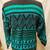 Pasta Vintage Black, Blue, Green Geometric Crew-Neck Sweater - Size M 5 thumbnail
