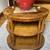 Vintage Drexel Heritage Burled Wood Two Tier Oval Side Table 13 thumbnail